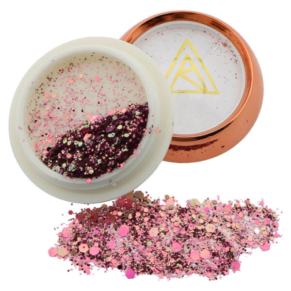 BA-12 | Rose Gold Confetti Nail Glitter Mix - Image 2