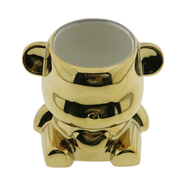 Ceramic Bear-Shaped Holder – Glossy Finish