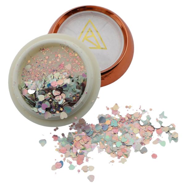 Holographic Pastel Hearts & Stars Glitter – Nail Decoration - QA-01 - Image 2