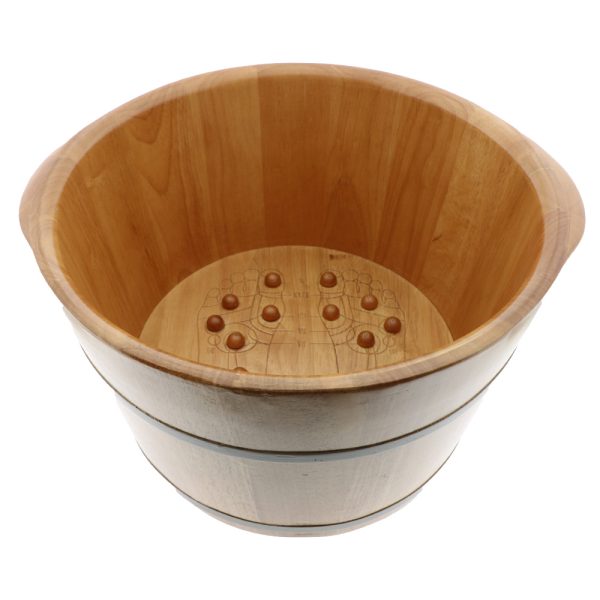Wooden Foot Soak Massage Bucket – Model 813
